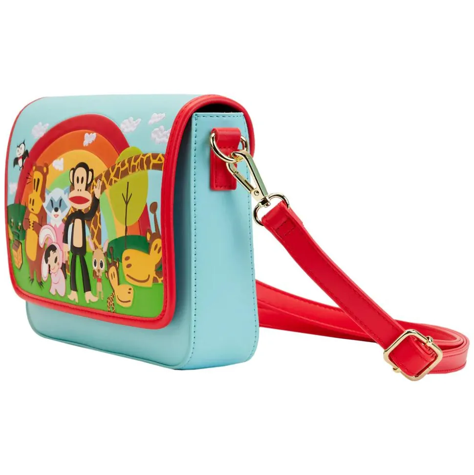 Paul Frank - Rainbow Group 7” Faux Leather Crossbody Bag