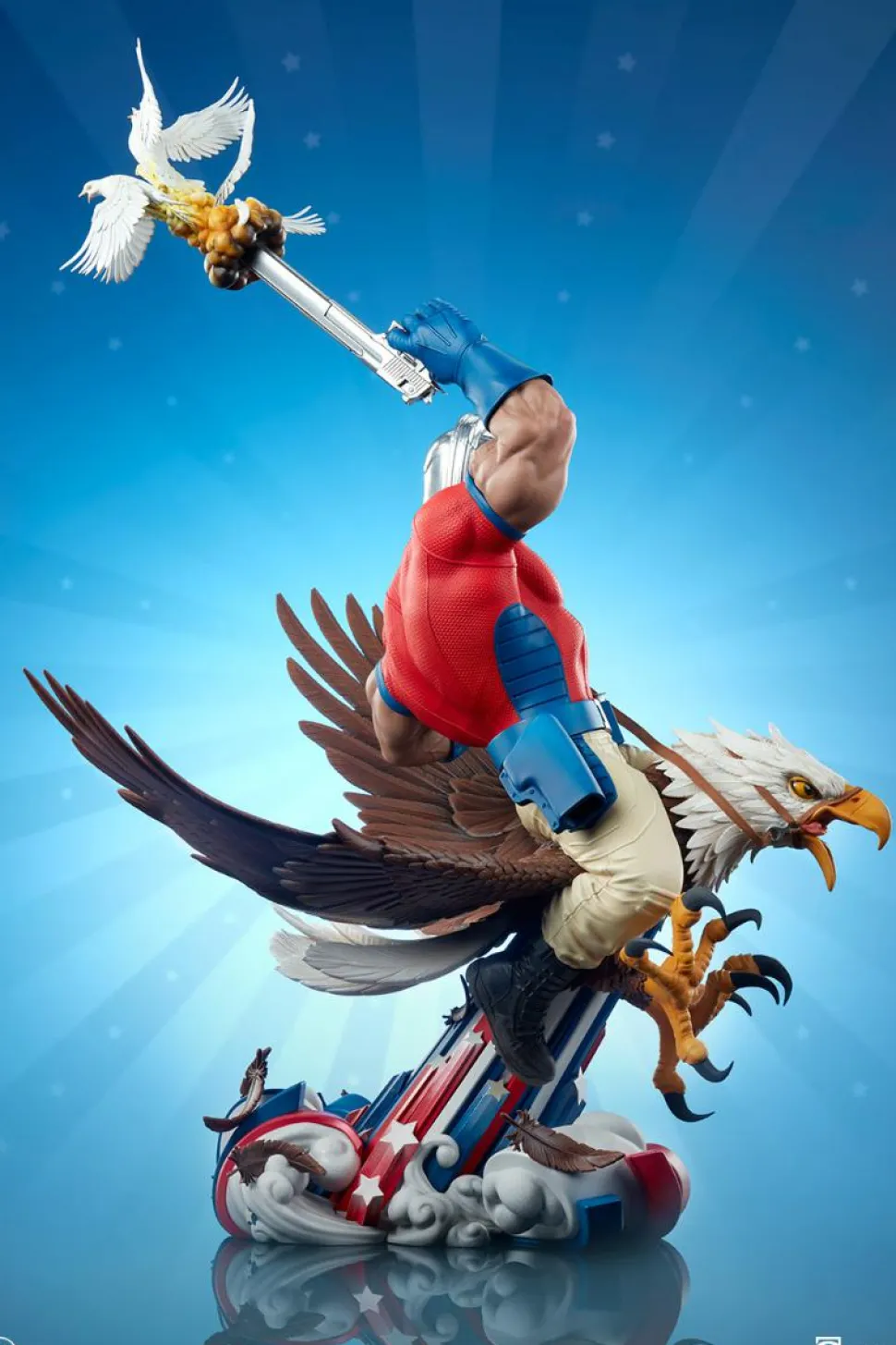 Peacemaker (2022) - Peacemaker Eat Peace 22" Statue