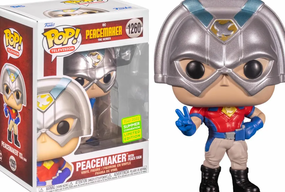 Peacemaker (2022) - Peacemaker with Peace Sign Pop! Vinyl Figure (2022 Summer Convention Exclusive) (Popcultcha Exclusive)