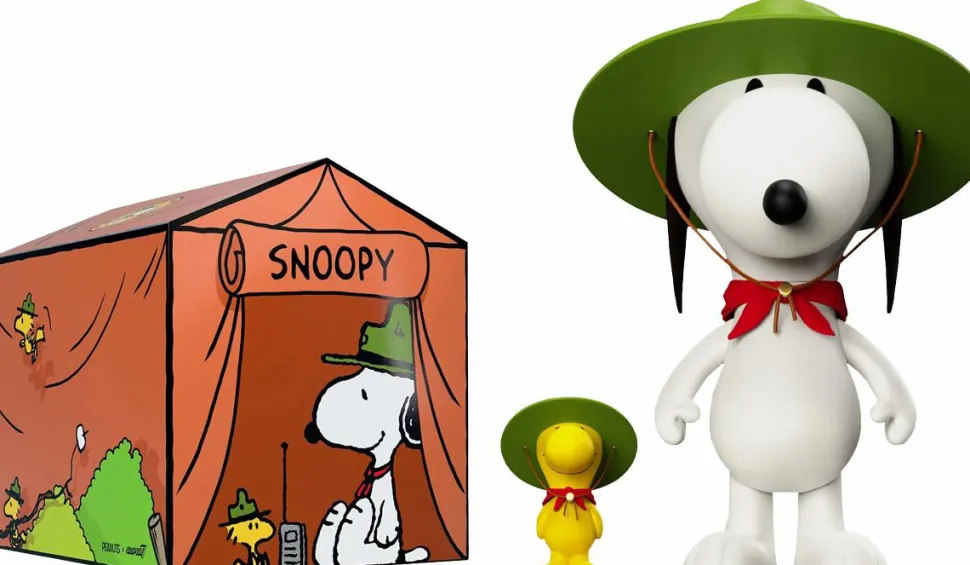 Peanuts - Beagle Scout Snoopy & Woodstock Supersize 13" Vinyl Figure 2-Pack