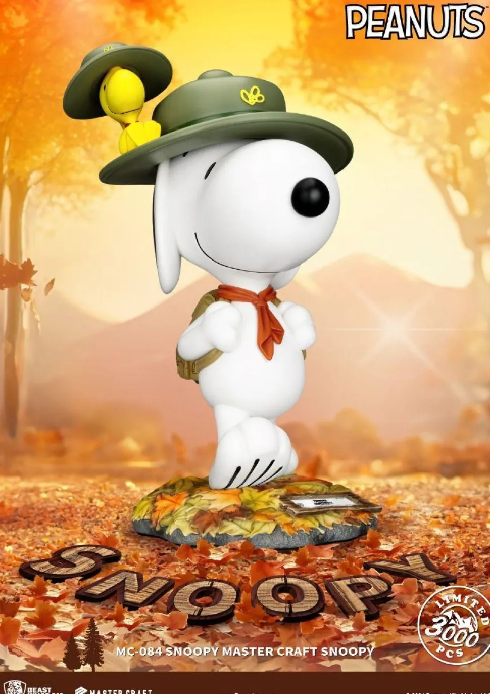 Peanuts - Camp Snoopy with Woodstock Master Craft 15" Statue