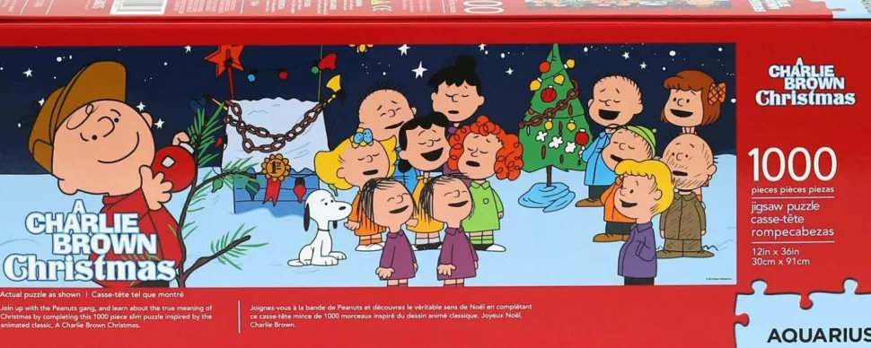 Peanuts - Charlie Brown Christmas 1000 Piece Slim Jigsaw Puzzle