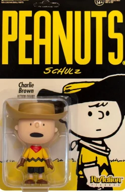 Peanuts - Charlie Brown in Cowboy Outfit ReAction 3.75” Action Figure