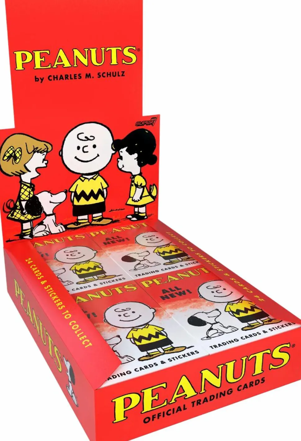 Peanuts - Peanuts Wax Pack (Super7 Exclusive Colorway) Trading Cards Box (Display of 24)