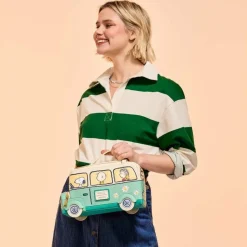 Peanuts - Road Trip Light Up 6" Faux Leather Crossbody Bag