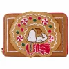 Peanuts - Snoopy Gingerbread Wreath Scented 4" Faux Leather Zip-Around Wallet