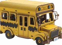 Peanuts - Snoopy School Bus Wooden Construction Set (253 Pieces)