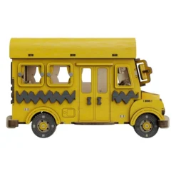 Peanuts - Snoopy School Bus Wooden Construction Set (253 Pieces)
