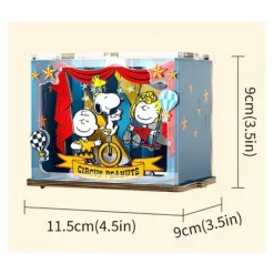 Peanuts - Snoopy Talent Show DIY Mini Scene Wooden Construction Set (48 Pieces)