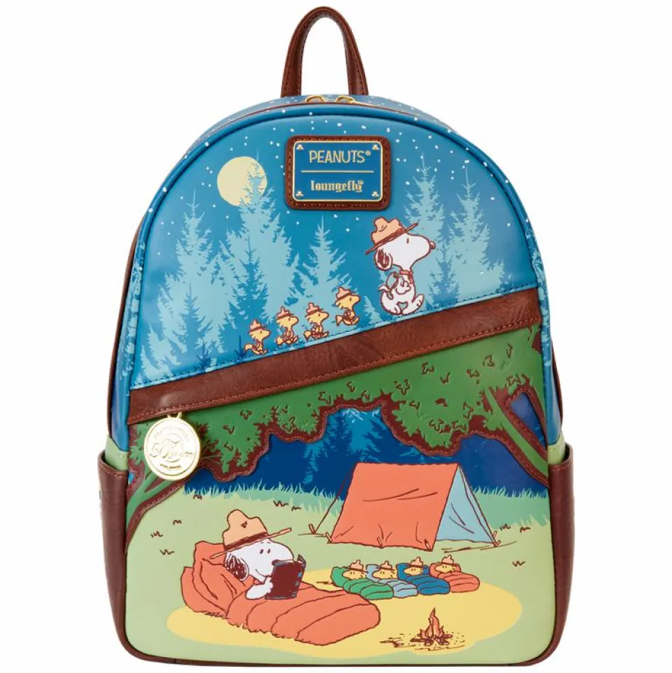 Peanuts - 50th Anniversary Snoopy's Beagle Scouts 10" Faux Leather Mini Backpack
