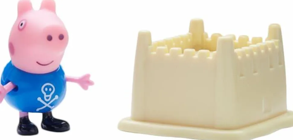 Peppa Pig - George Pig & Sandcastle 2” Action Figure