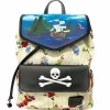 Peter Pan (1953) - Captain Hook Skull 14” Faux Leather Backpack