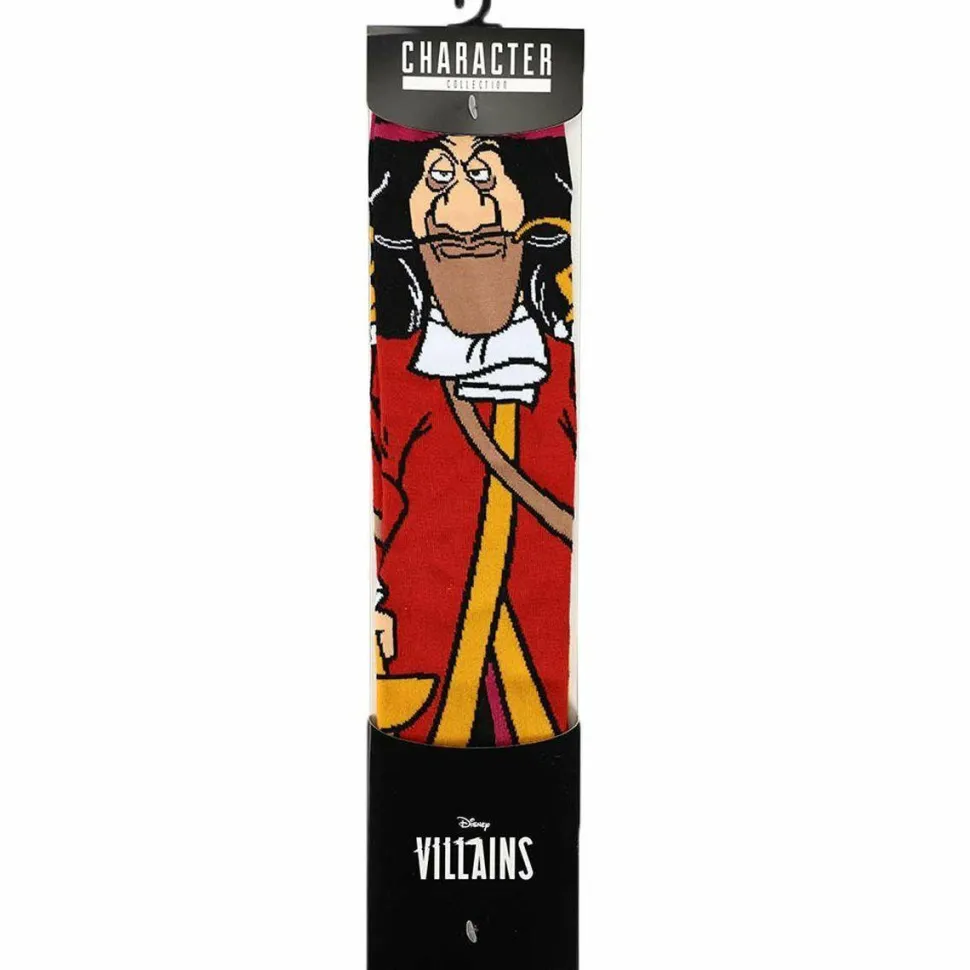 Peter Pan (1953) - Captain Hook 360 Character Men’s Crew Socks (One Size)