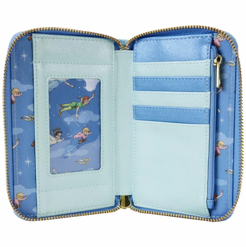 Peter Pan (1953) - You Can Fly Glow in the Dark 4" Faux Leather Zip-Around Wallet