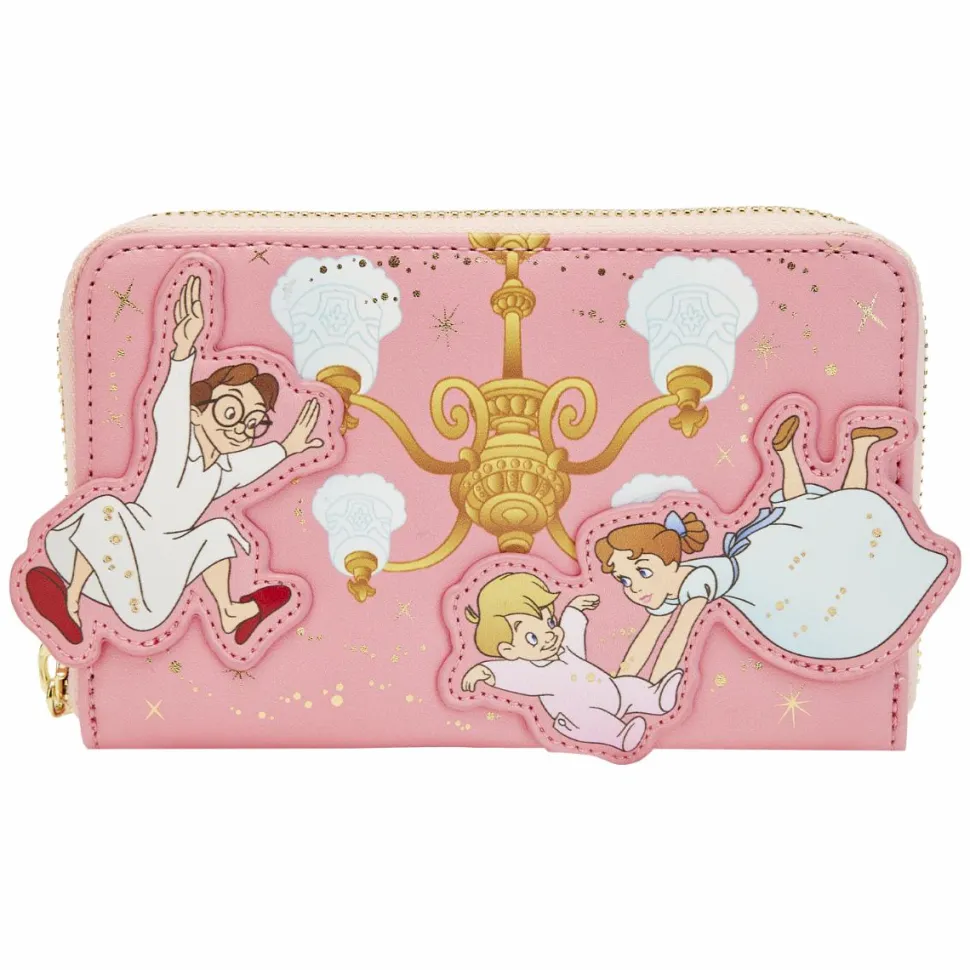 Peter Pan (1953) - You Can Fly 70th Anniversary 4” Faux Leather Zip-Around Wallet
