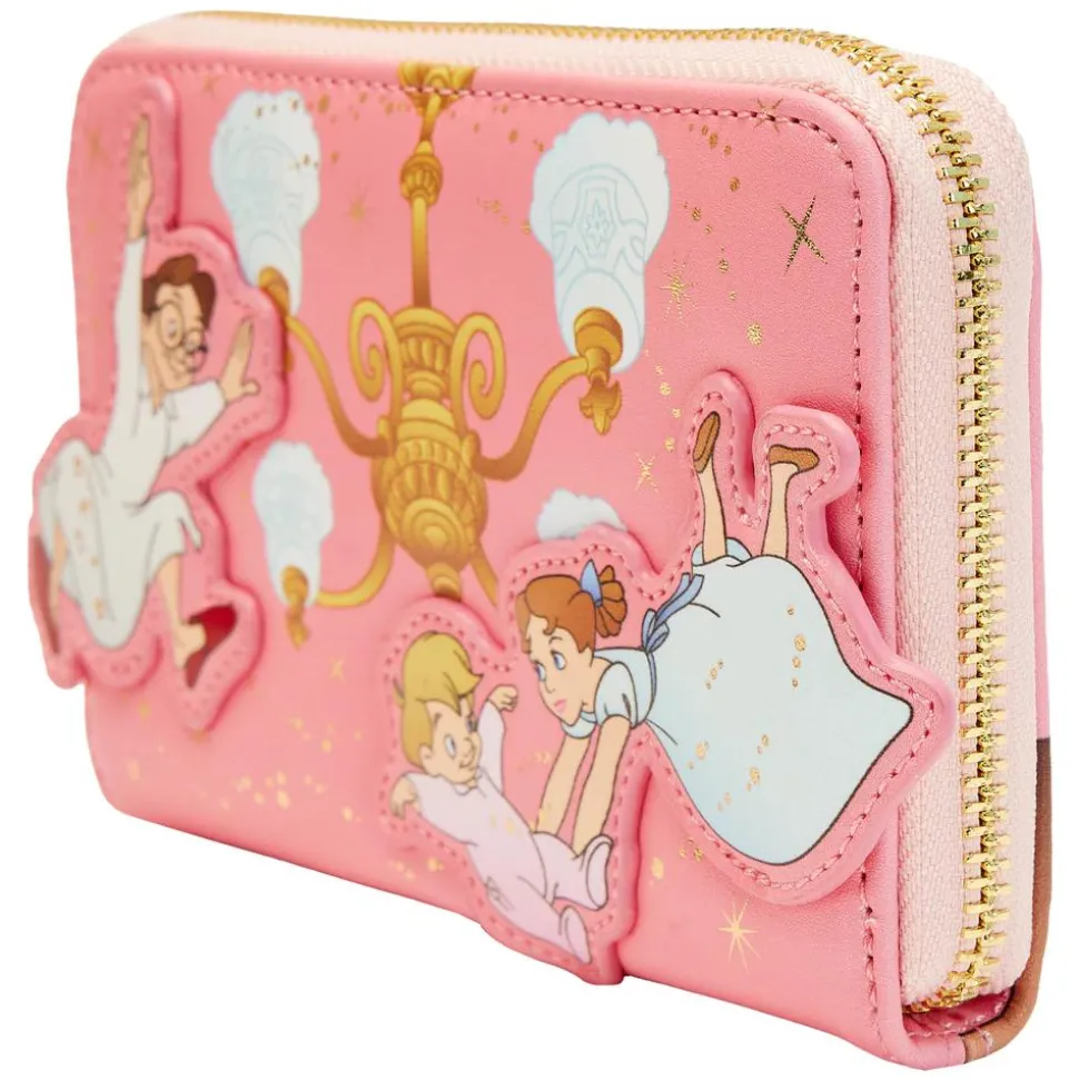 Peter Pan (1953) - You Can Fly 70th Anniversary 4” Faux Leather Zip-Around Wallet