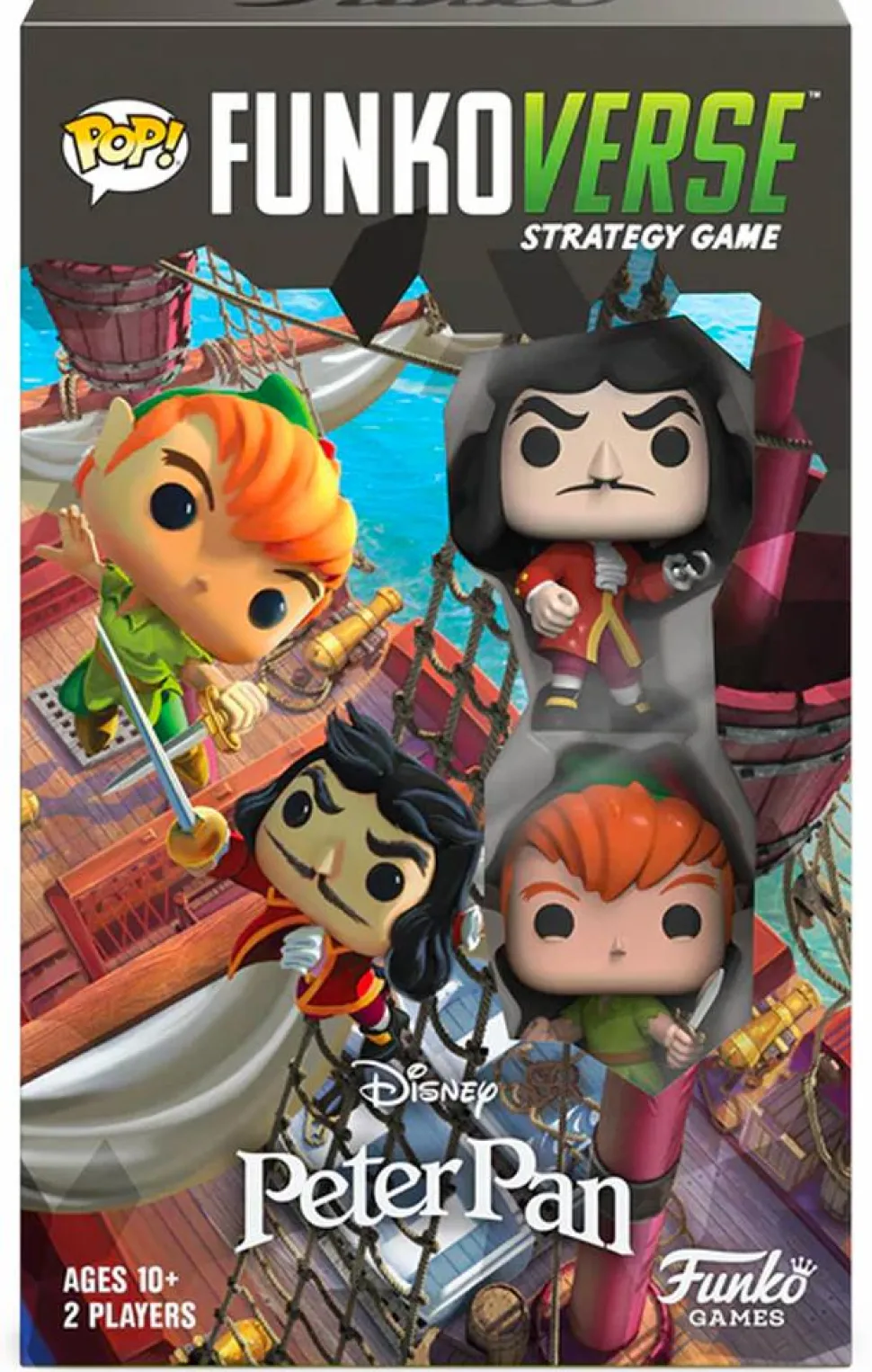 Peter Pan - Peter Pan & Captain Hook Pop! Funkoverse Strategy Board Game 2-Pack