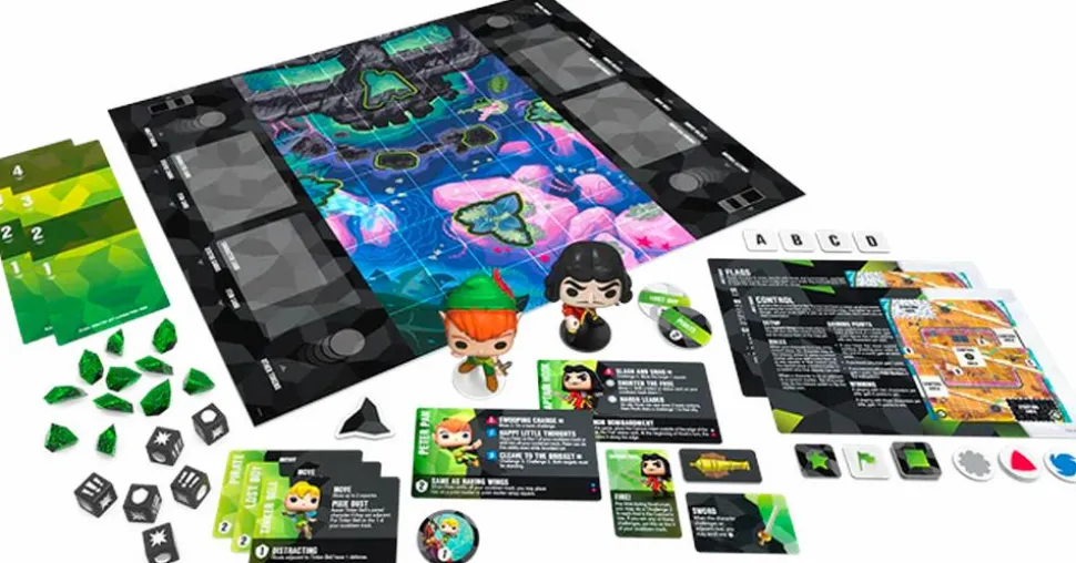 Peter Pan - Peter Pan & Captain Hook Pop! Funkoverse Strategy Board Game 2-Pack