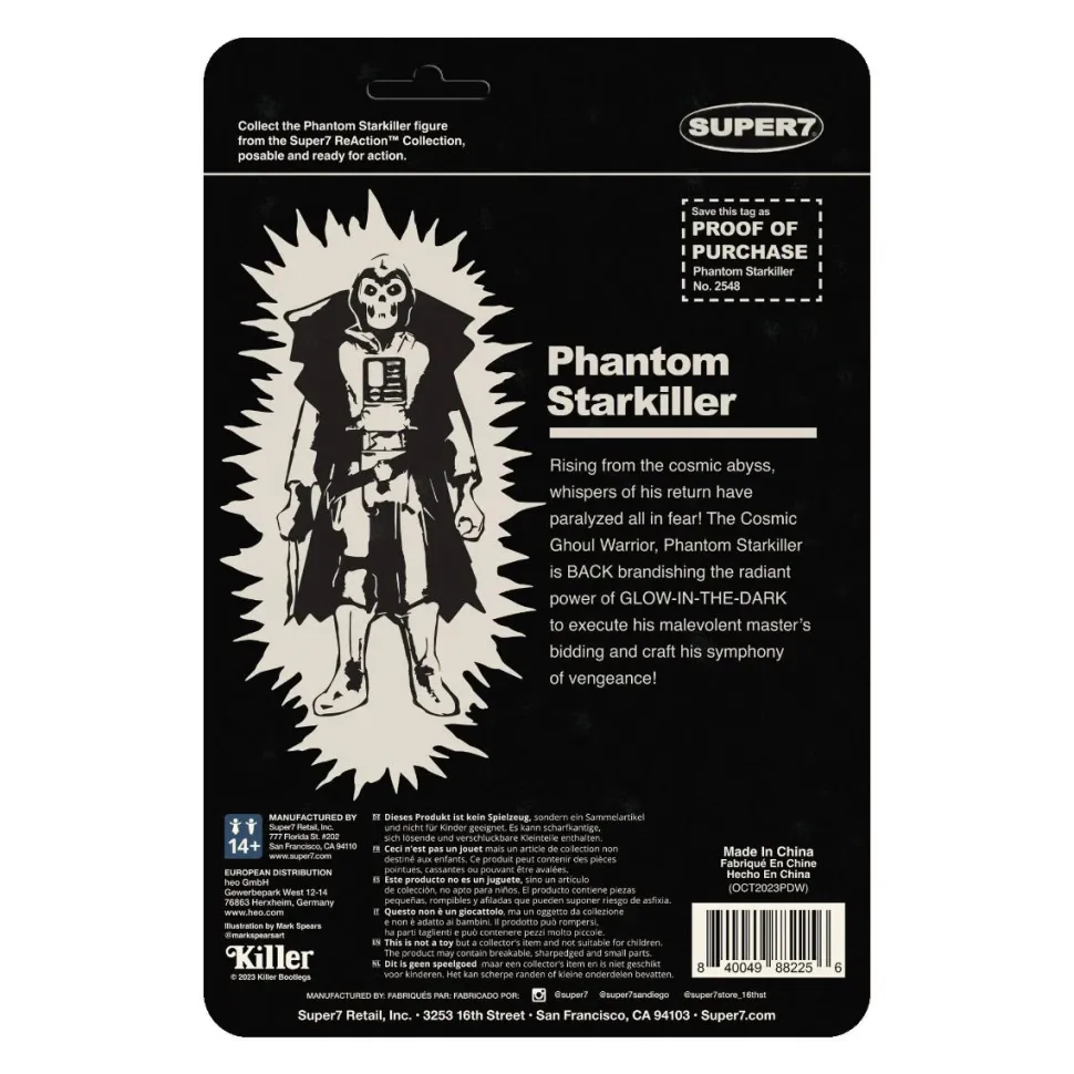 Phantom Starkiller - Phantom Starkiller (Monster Glow) Glow-in-the-Dark ReAction 3.75" Action Figure