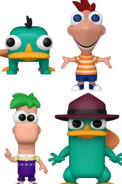 Phineas and Ferb - The Magnificent Few Pop! Vinyl Bundle (Set of 4)