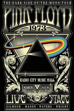 Pink Floyd - Live 1973 Poster (1254)