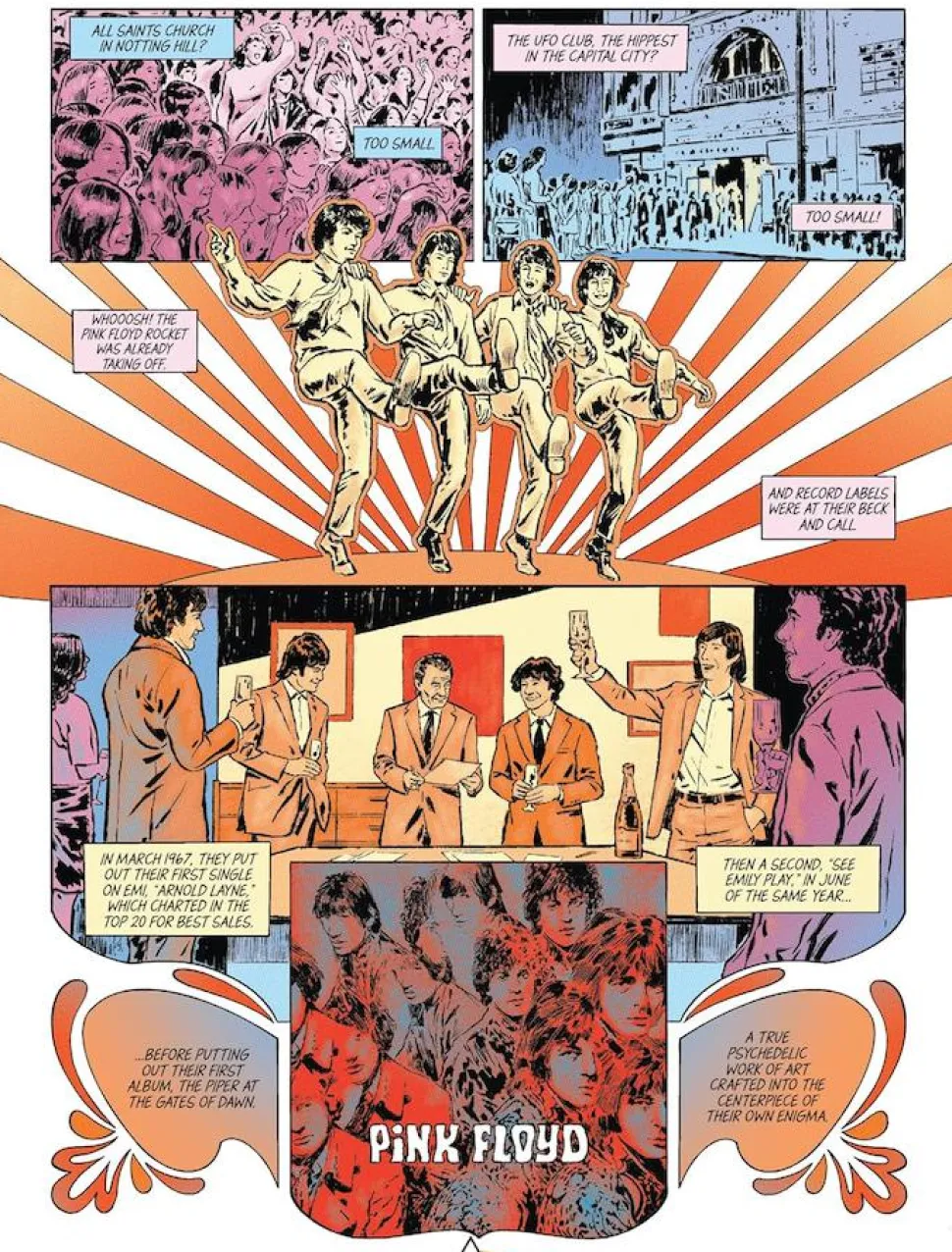 Pink Floyd - Pink Floyd in Comics! Hardcover Book