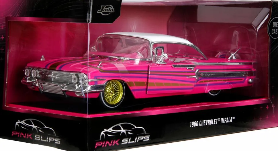 Pink Slips - 1960 Chevy Impala Low Rider 1/24th Scale Die-Cast Vehicle Replica