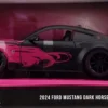 Pink Slips - Black & Pink 2024 Ford Mustang 1/24th Scale Die-Cast Vehicle Replica
