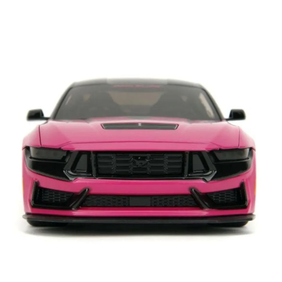 Pink Slips - Black & Pink 2024 Ford Mustang 1/24th Scale Die-Cast Vehicle Replica