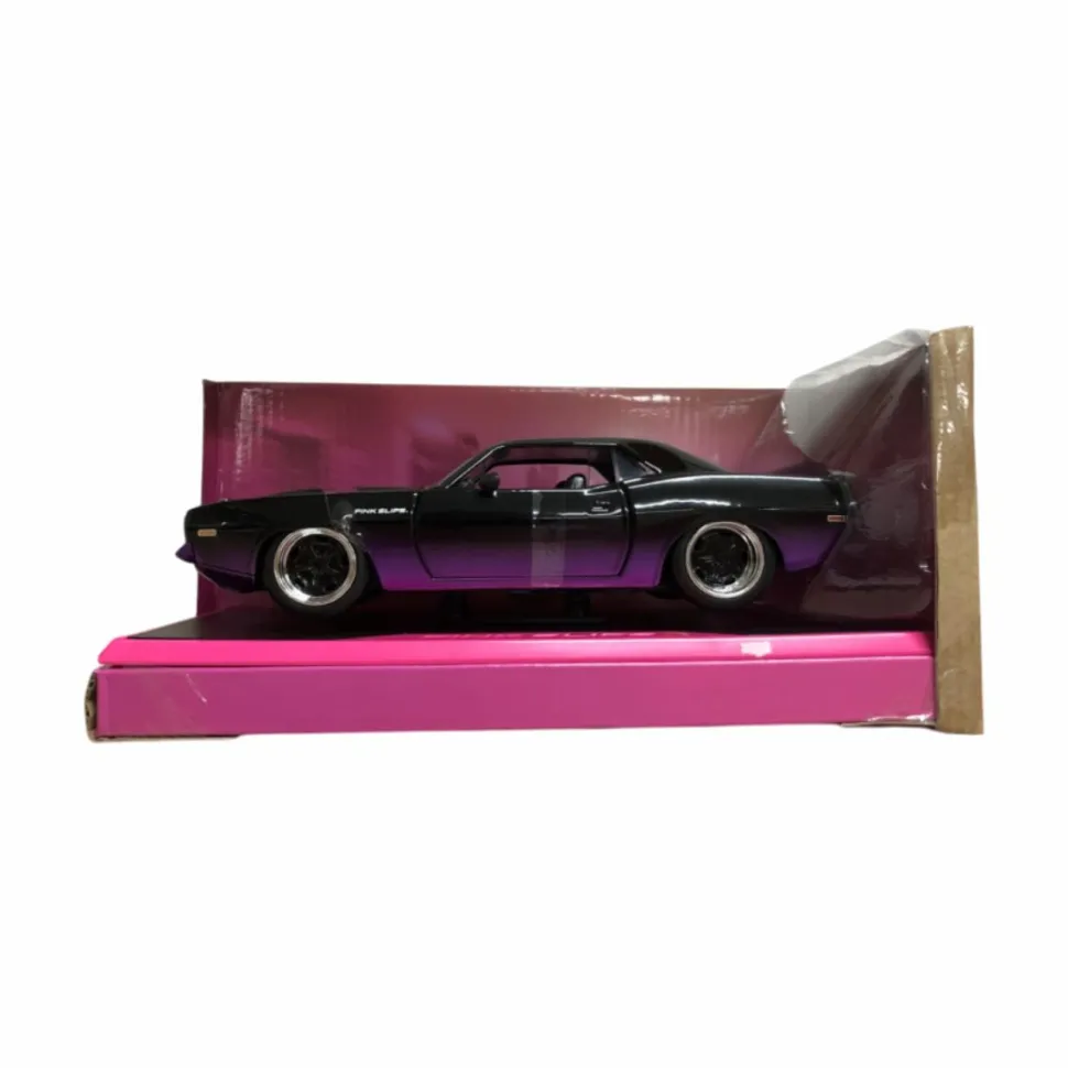 Pink Slips - Black/Pink 1973 Plymouth Barracuda 1/24th Scale Die-Cast Vehicle Replica