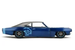 Pink Slips - Blue & Black 1970 Dodge Charger Widebody 1/24th Scale Die-Cast Vehicle Replica