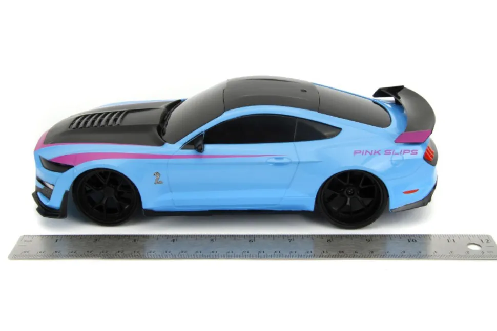 Pink Slips - Blue 2020 Ford Mustang Shelby GT500 1/16th Scale R/C Remote Control Vehicle Replica