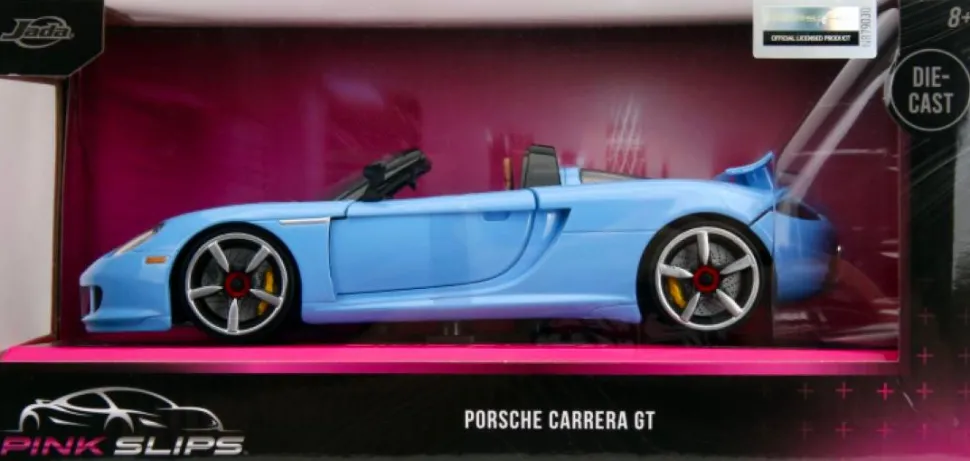 Pink Slips - Blue 2005 Porsche Carrera GT 1/24th Scale Die-Cast Vehicle Replica