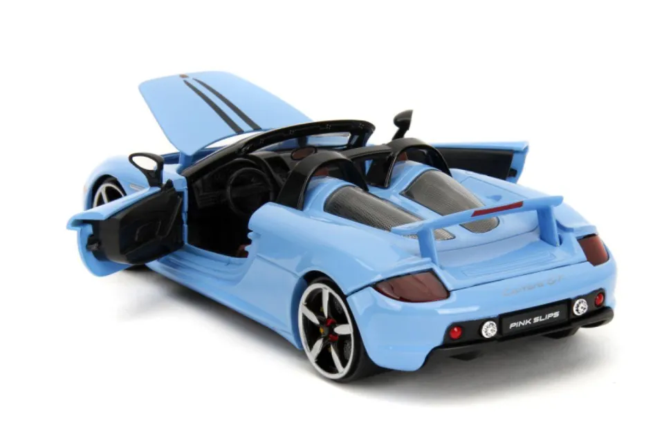 Pink Slips - Blue 2005 Porsche Carrera GT 1/24th Scale Die-Cast Vehicle Replica