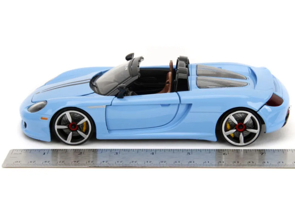 Pink Slips - Blue 2005 Porsche Carrera GT 1/24th Scale Die-Cast Vehicle Replica