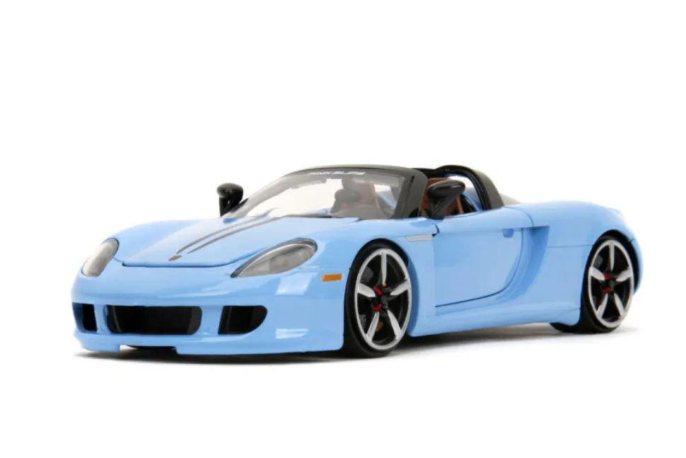 Pink Slips - Blue 2005 Porsche Carrera GT 1/24th Scale Die-Cast Vehicle Replica