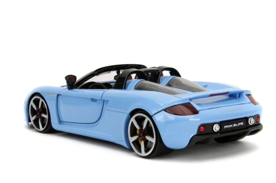 Pink Slips - Blue 2005 Porsche Carrera GT 1/24th Scale Die-Cast Vehicle Replica