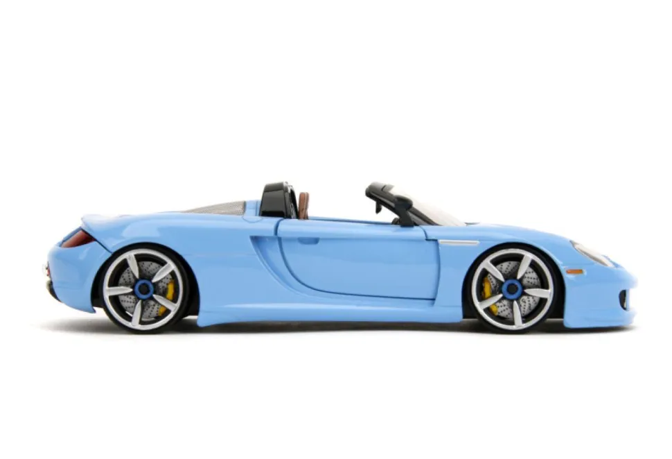 Pink Slips - Blue 2005 Porsche Carrera GT 1/24th Scale Die-Cast Vehicle Replica