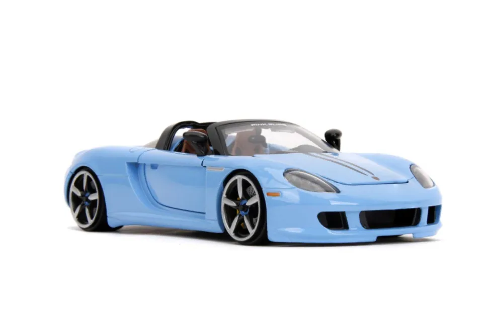 Pink Slips - Blue 2005 Porsche Carrera GT 1/24th Scale Die-Cast Vehicle Replica