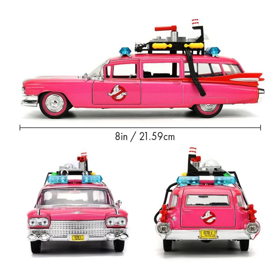 Pink Slips - Ghostbusters Ecto-1 (Pink) 1/24th Scale Die-Cast Vehicle Replica