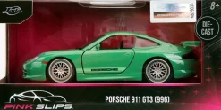 Pink Slips - Green Porsche 911 GT3 (996) 1/32 Scale Die-Cast Vehicle Replica