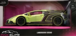 Pink Slips - Green/Black Lamborghini Veneno 1/24th Scale Die-Cast Vehicle Replica
