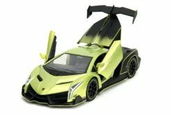 Pink Slips - Green/Black Lamborghini Veneno 1/24th Scale Die-Cast Vehicle Replica