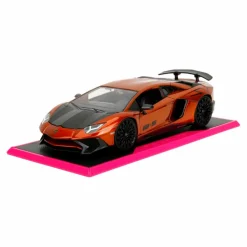 Pink Slips - Orange Lamborghini Aventador SV 1/24th Die-Cast Vehicle Replica
