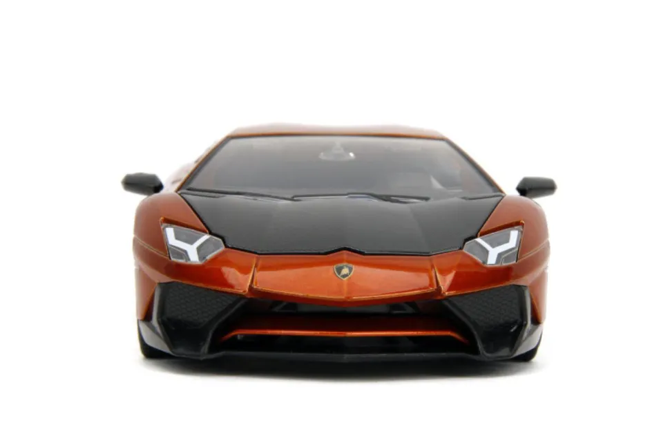 Pink Slips - Orange Lamborghini Aventador SV 1/24th Die-Cast Vehicle Replica