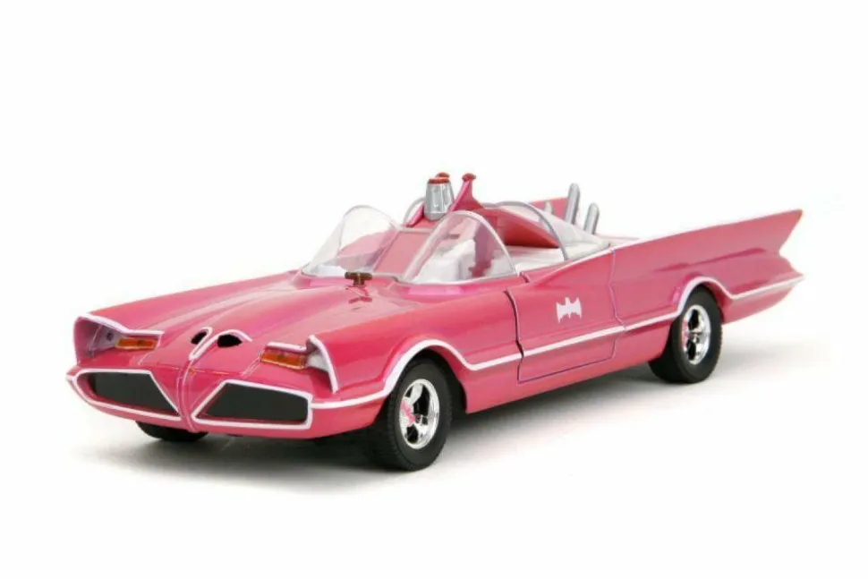 Pink Slips - Pink 1966 Classic TV Series Batmobile 1/24th Scale Die-Cast Vehicle Replica