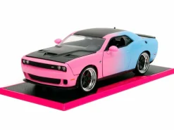 Pink Slips - Pink/Blue 2015 Dodge Challenger SRT Hellcat 1/24th Scale Die-Cast Vehicle Replica