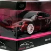 Pink Slips - Porsche 911 Turbo (997) (Dark Red) 1/24th Scale Die-Cast Vehicle Replica