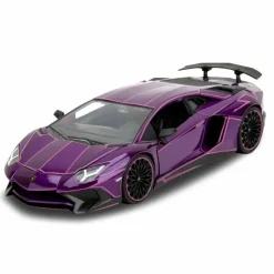 Pink Slips - Purple Lamborghini Aventador SV 1/24th Scale Die-Cast Vehicle Replica