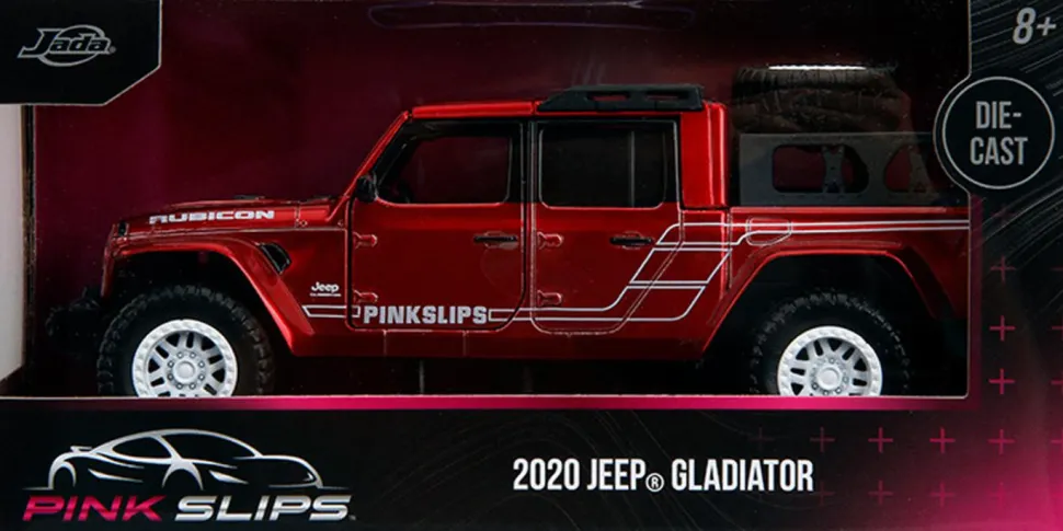 Pink Slips - Red 2020 Jeep Gladiator 1/32 Scale Die-Cast Vehicle Replica
